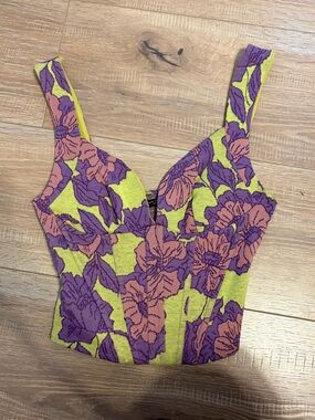 Zara floral corset
